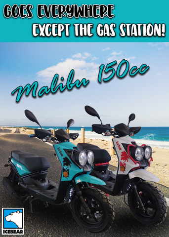 Malibu 150cc icebear scooter for sale. PMZ150-10 PST150-3c