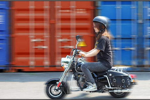 Girl Riding Mini Bike