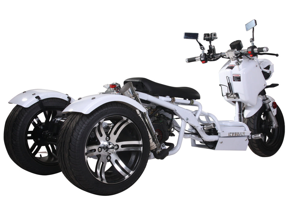 2022 MADDOG 50cc Trike Scooter - IceBear - PST50-19N