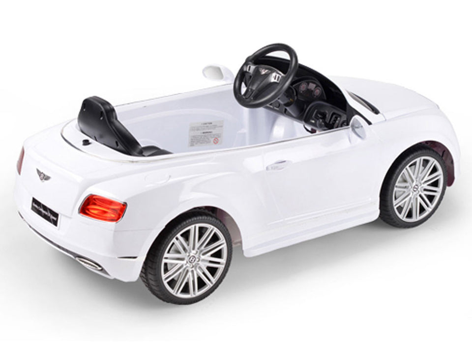 white bentley power wheel