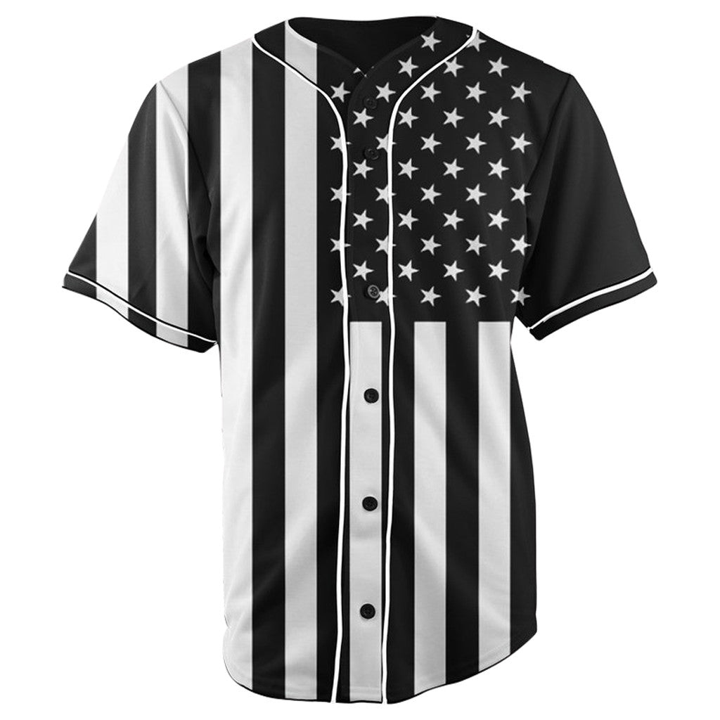 baseball jersey black and white