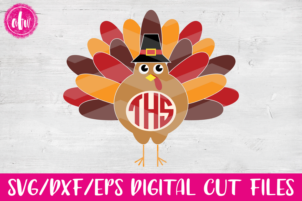 Download Monogram Turkey - SVG, DXF, EPS - AFW Designs