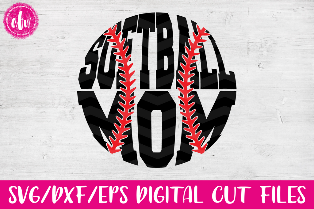 Download Softball Mom - SVG, DXF, EPS - AFW Designs