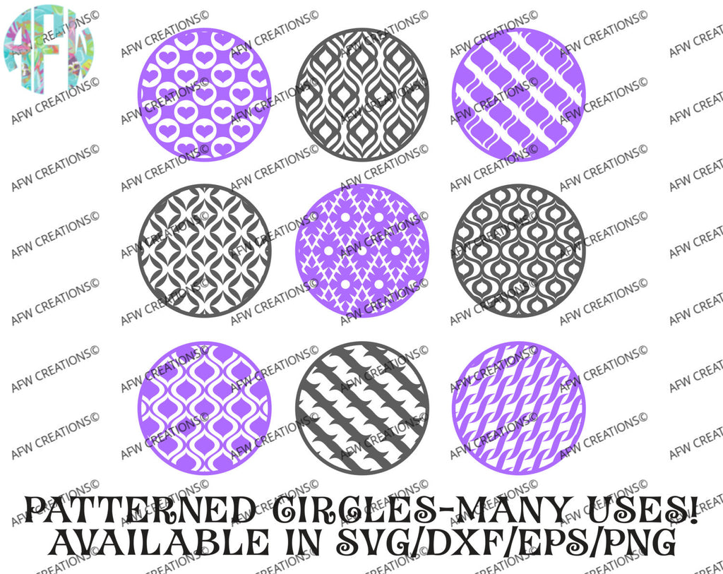 Download Pattern Circles Ultimate Bundle (51) - SVG, DXF, EPS - AFW Designs