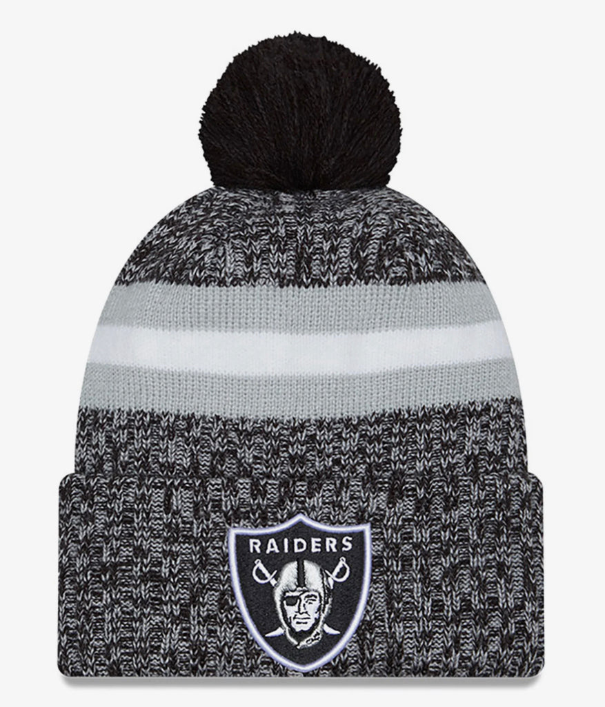 LV Raiders '22 Cold Weather Historic Pom Knit Beanie - Craze Fashion