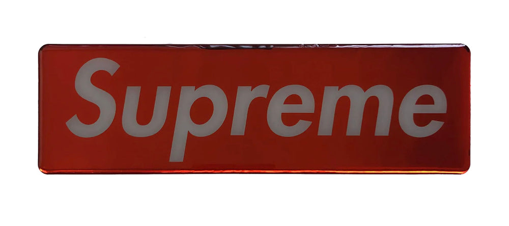 Supreme Box Logo Sticker - Cut Up - Red – Fan Cave