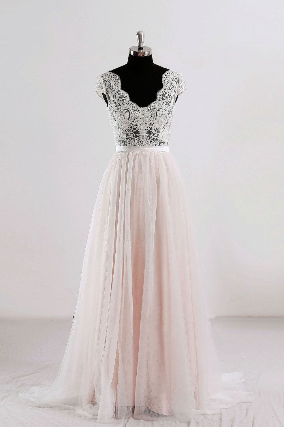 pink casual wedding dress