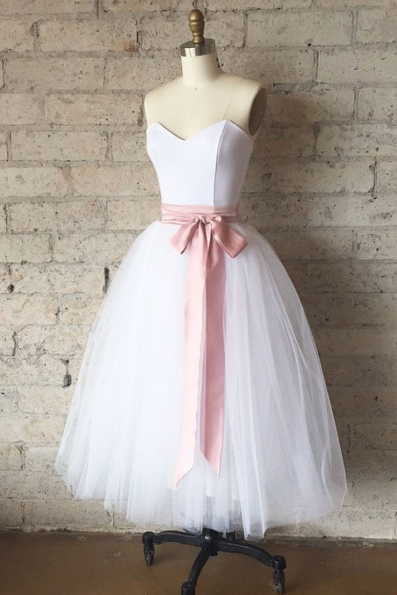 white tulle bridesmaid dresses