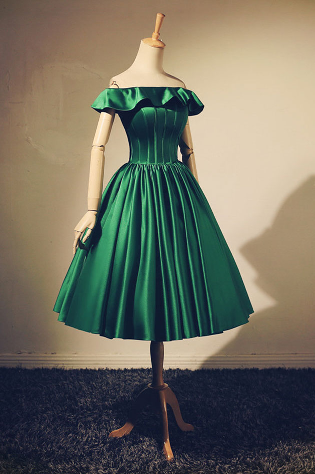 simple green dress