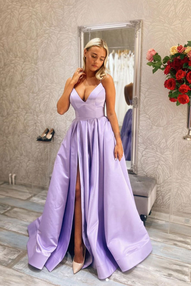 purple matric dresses