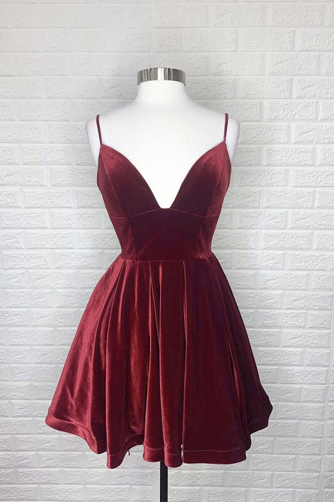 maroon grad dress