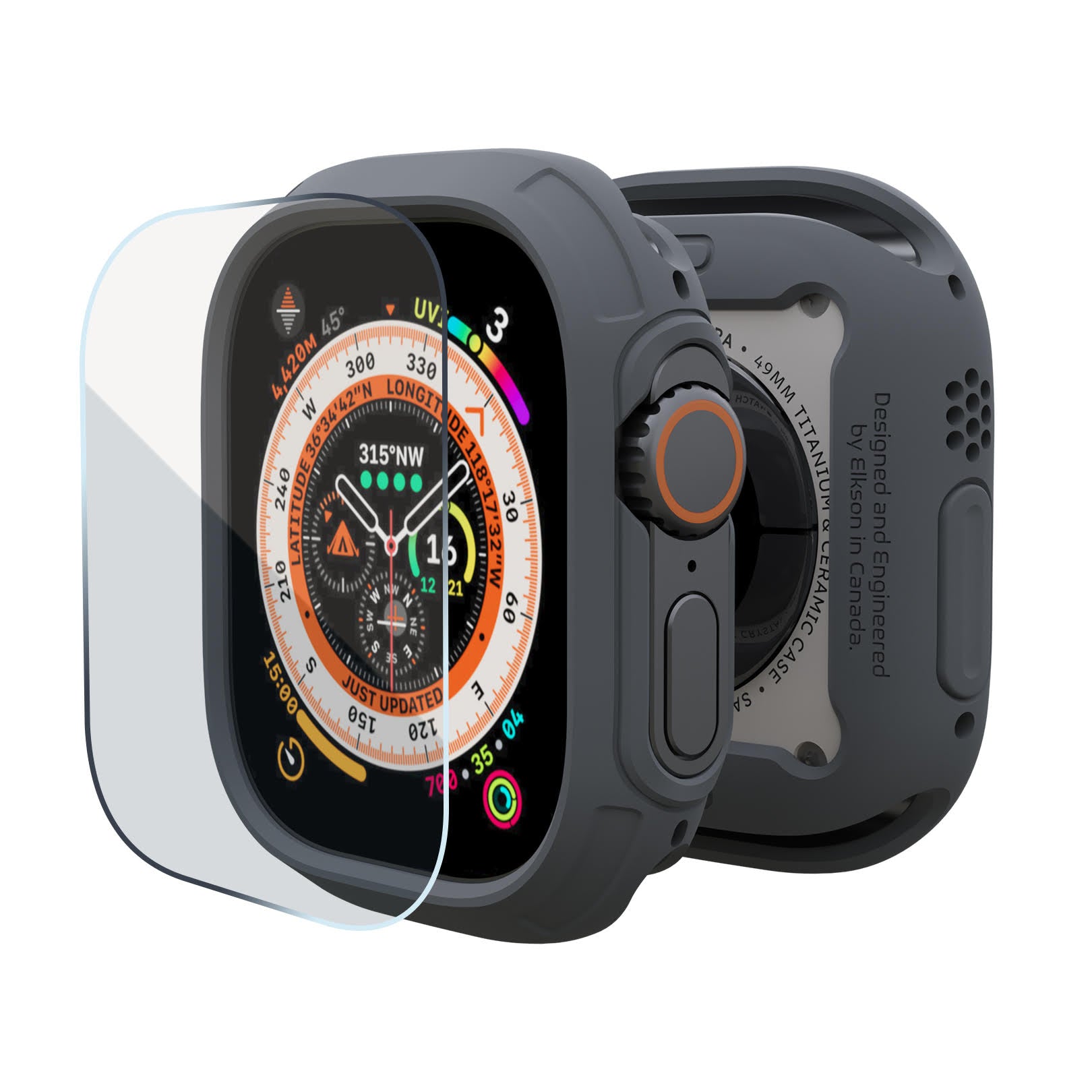 Elkson Quattro Max Bumper Case 49mm For Apple Watch Ultra