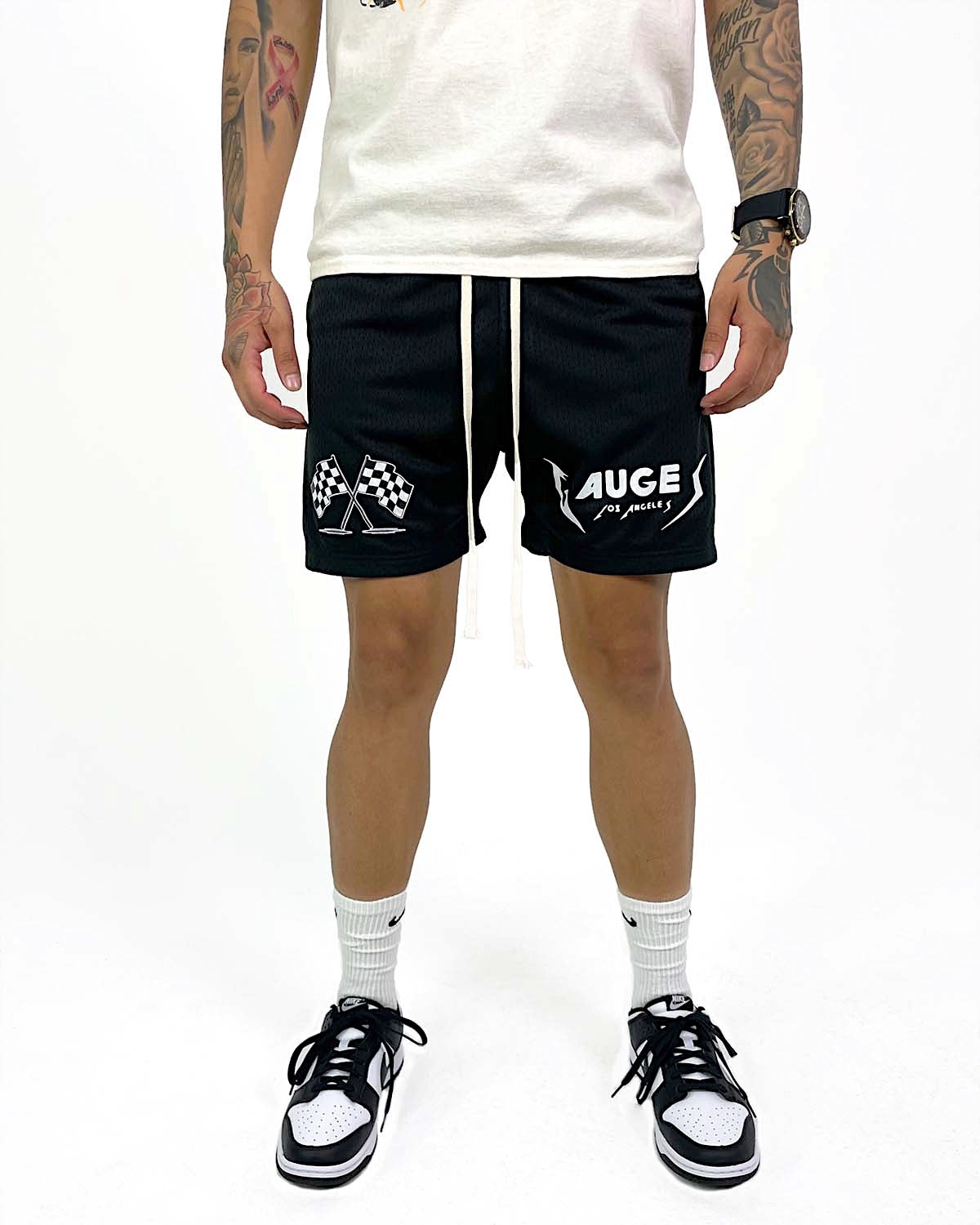 Race Flag Shorts (Black)