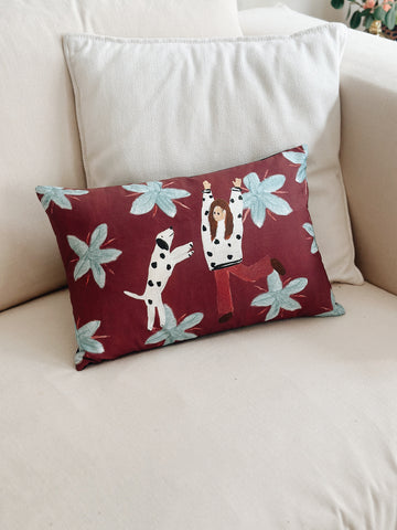 DALMATA lovers club printed pillow