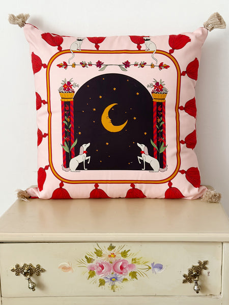 ode to the moon spiritual pillow for home decor