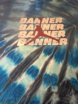 Custom Camp Blue & White Tie Dye Camp T-Shirt - Glamour Girlz Central Highland Park