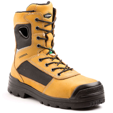 Composite Toe Safety Work Boot - tan 