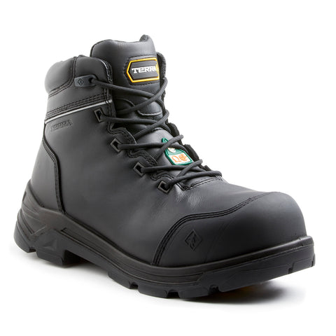 mens black safety boots