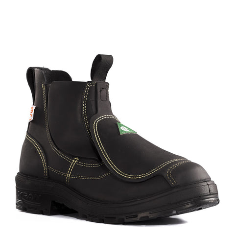 steel toe boots with metal torso