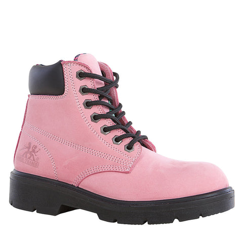 pink work boots steel toe
