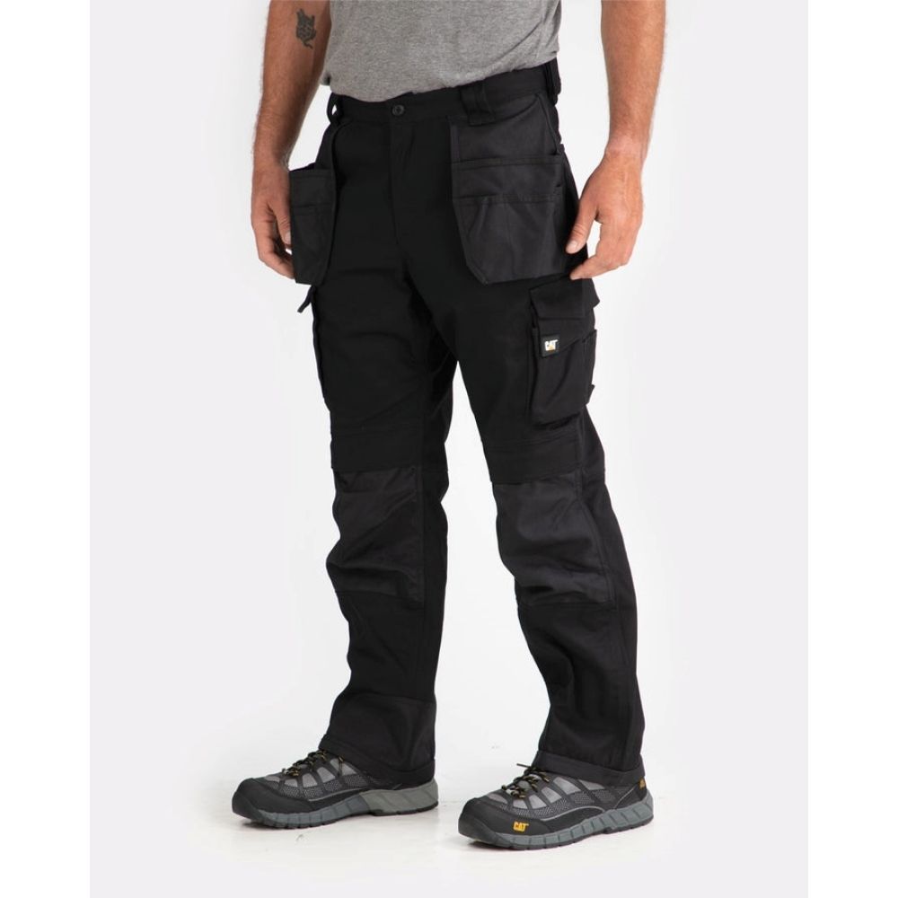 CAT Men's Trademark Work Pants - Black C172 | Work Authority