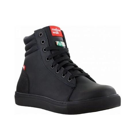 black high top work shoes