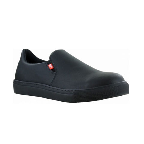 Slip On Steel Toe Work Shoe - black 