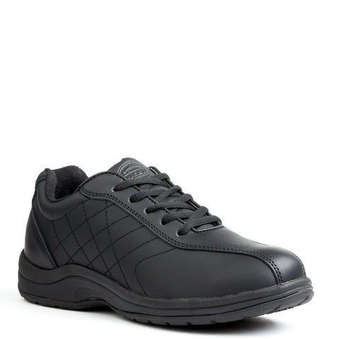 black polishable slip resistant shoes