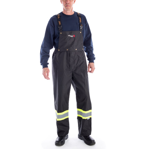 Nite Lite Brown Nylon Waterproof Work Bib Overalls - Multiple Sizes - NLHAB