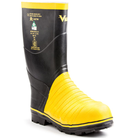 Rubber Work Boots With Safety Toe 