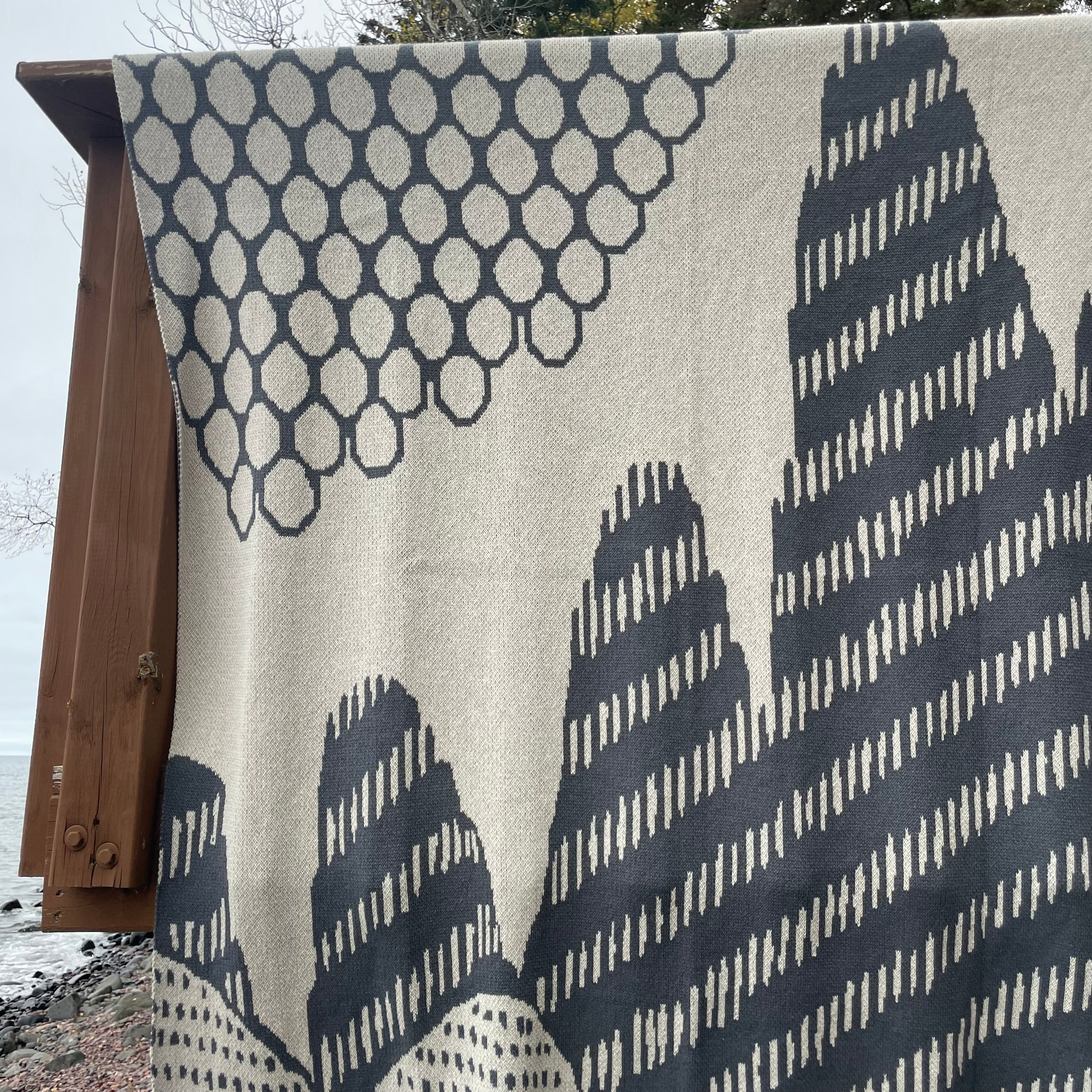 Eco Mountain Throw by Elodie Blanchard for In2Green