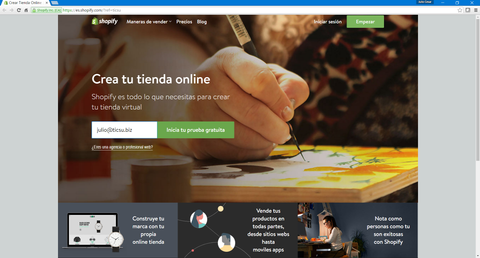 Shopify - TICSU registro tienda en linea Shopify