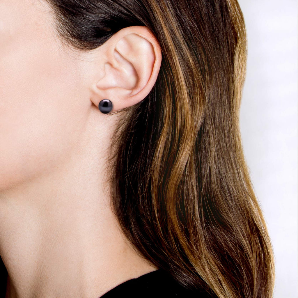 Black Pearl Studs | ReBe New York