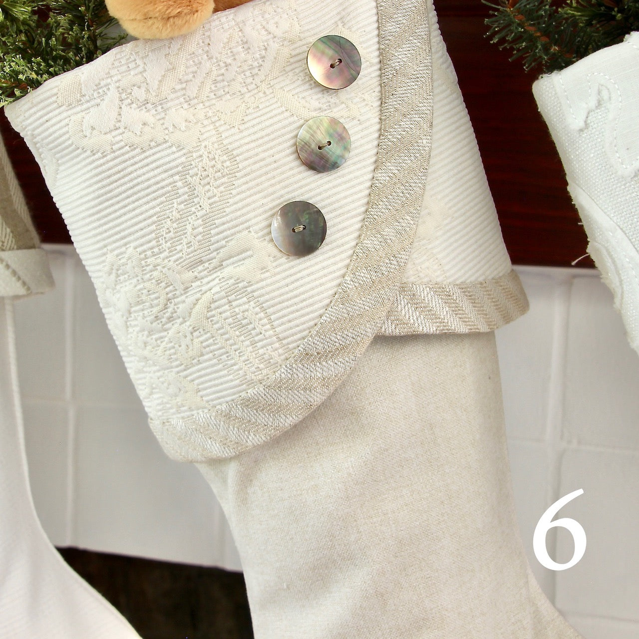 White Cottage Christmas Stockings or Modern Farmhouse Stockings - South  House Designs