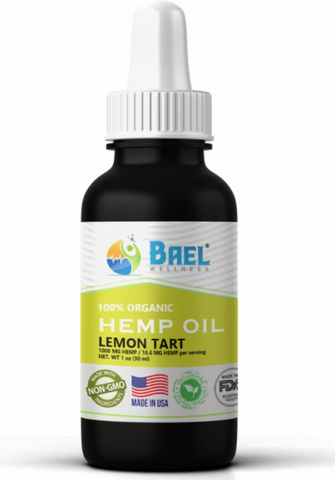 Hemp Oil (Lemon Tart) 1000 mg. Naturally relieves pain, inflammation.