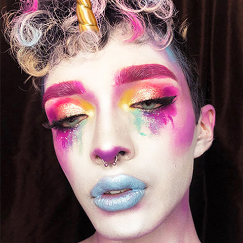 Color Burst Halloween makeup 