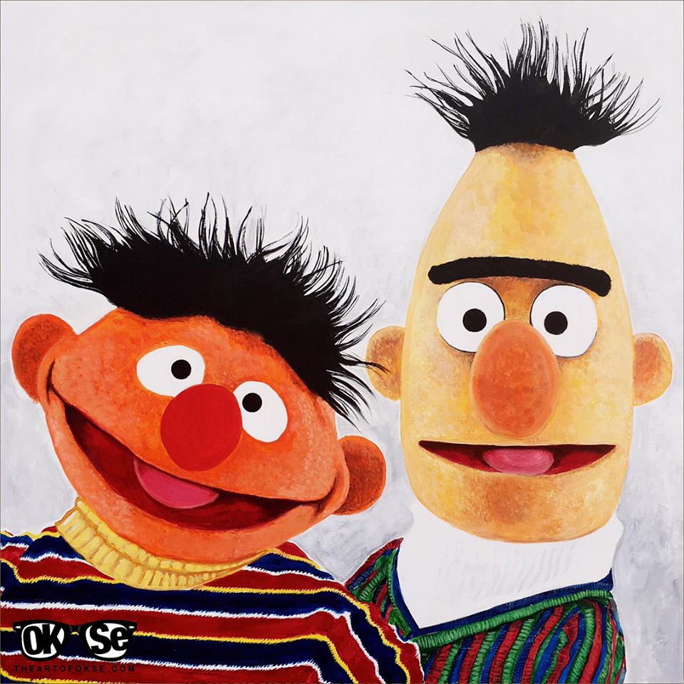 Bert And Ernie Limited Edition The Art Of Okse