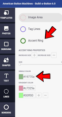 Build-a-Button Accent Ring Feature