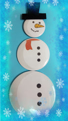 Button Snowman Ornament