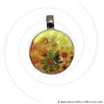 Magneta Snap Pendant With Flower Button