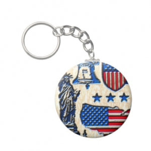 patriotic keychain