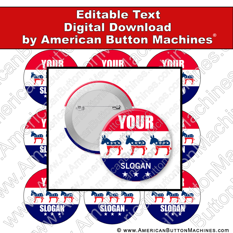 Campaign Button Design - Digital Download for Buttons - 105 – American  Button Machines