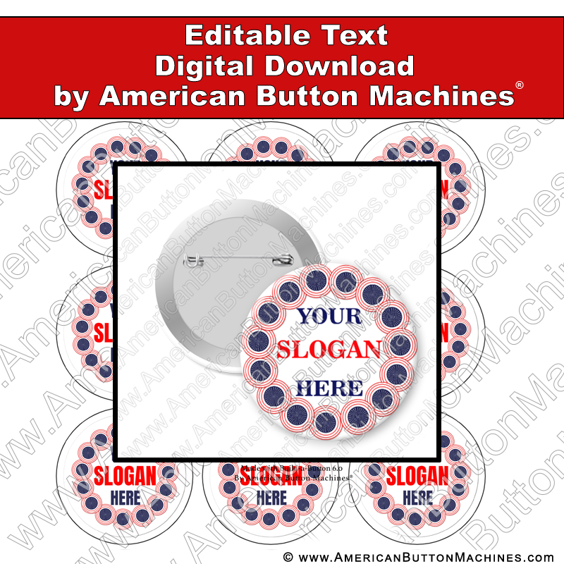 Campaign Button Design - Digital Download for Buttons - 105 – American  Button Machines