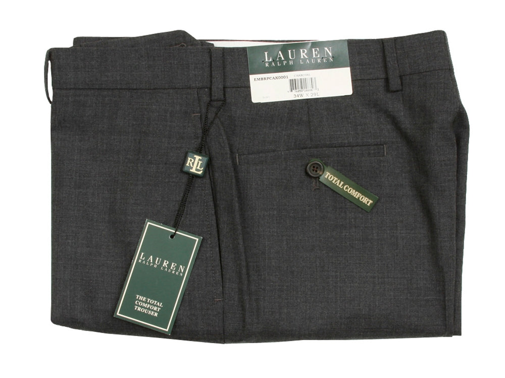 ralph lauren total comfort flat front dress pants