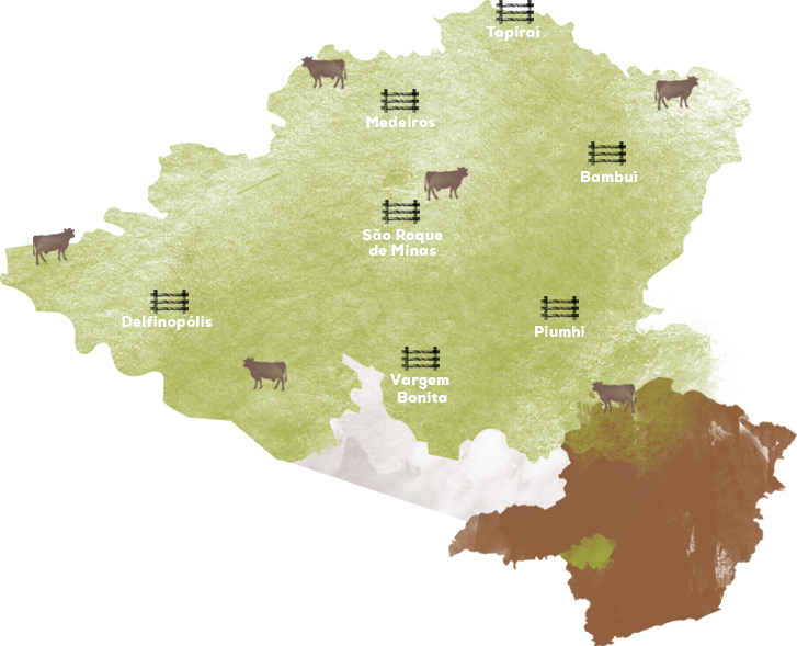 Mapa do Queijo Canastra