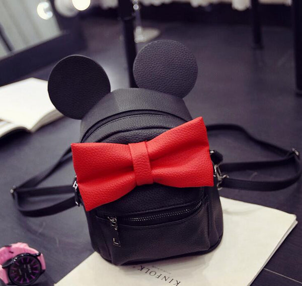 Minnie Mickey Mouse Ears Bow Mini Backpack Bag Available In 12