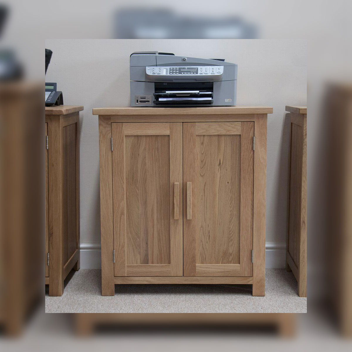 Florence Oak Printer Cabinet Oak Land Furniture