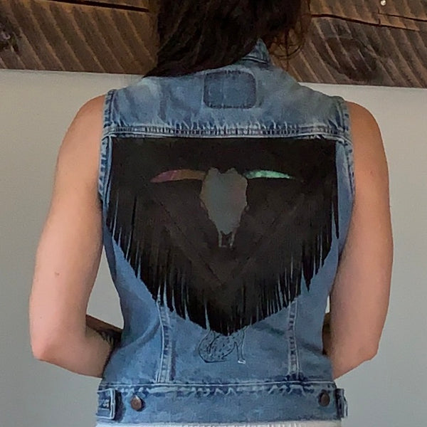 levis denim vest