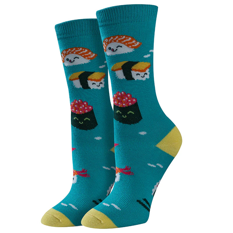 Ladies Roll with Sushi Crew Socks | Women's