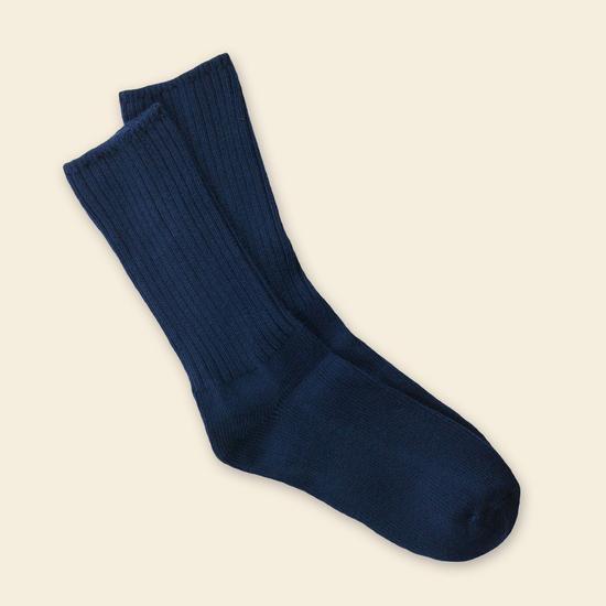 Navy Classic Cotton Crew Socks 